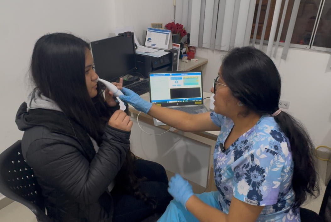 Medición de FeNO nasal con equipo SUNVOU CA2122